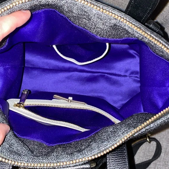 Henri Bendel Mini Jetsetter Black Canvas Multi - Picture 5 of 9